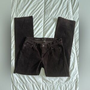 Brown Corduroy Bootcut Pants